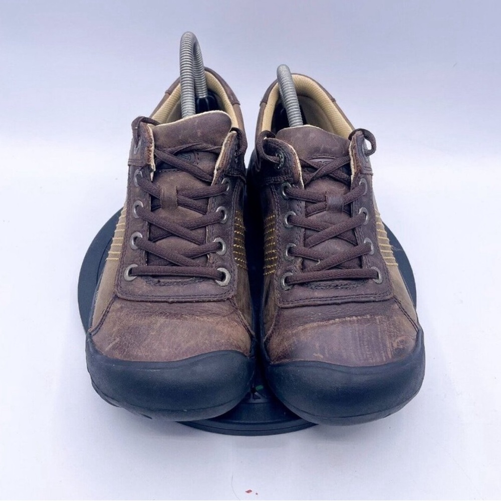 Keen Utility hiking Womens Oxford Brown Leather Lace Up Shoes Size 8